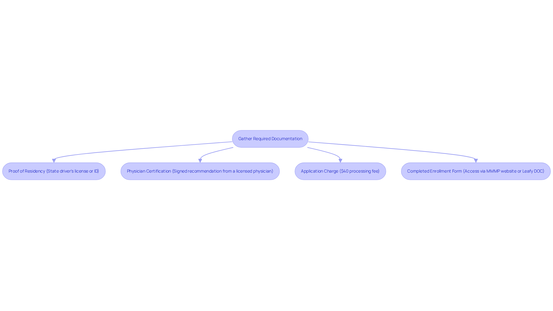 Follow the arrows from the starting point to understand the sequence of documents you need to collect. Each box contains essential information about what is required for that document. Follow the arrows from the starting point to understand the sequence of documents you need to collect. Each box contains essential information about what is required for that document.